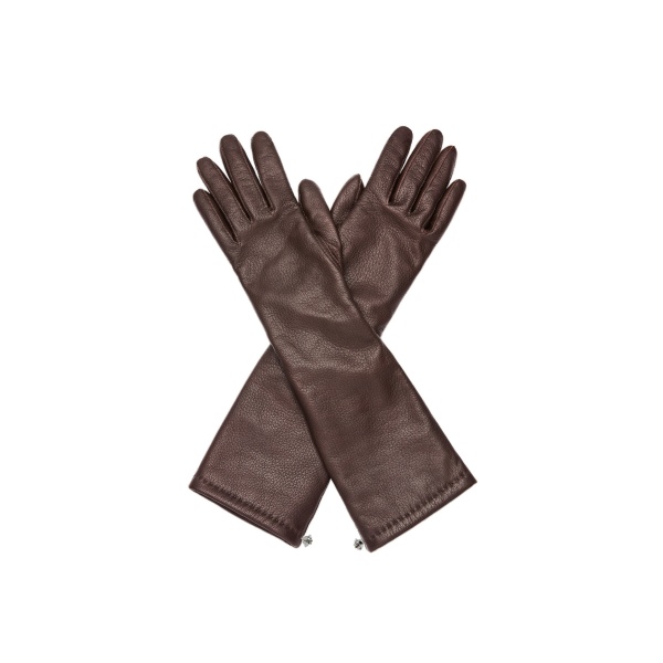 Magda Butrym Leather gloves in brown