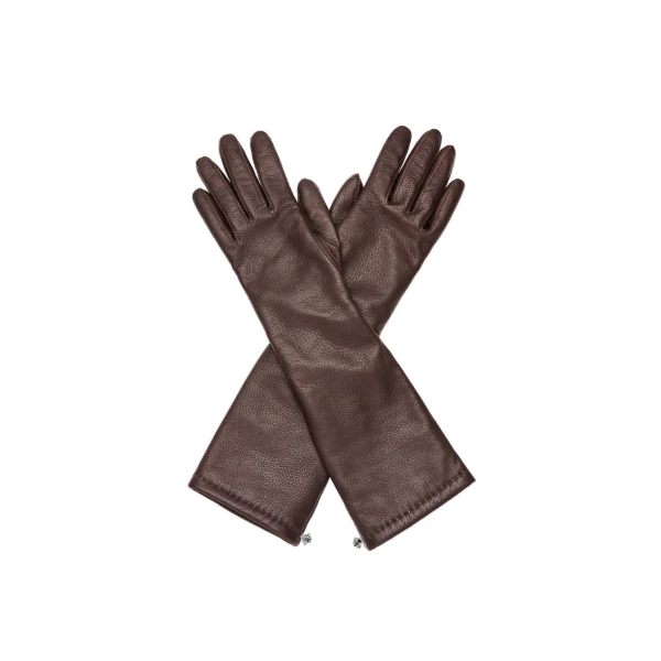 Magda Butrym Leather gloves in brown