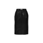 Magda Butrym Leather pencil skirt in black