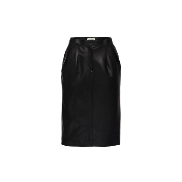 Magda Butrym Leather pencil skirt in black
