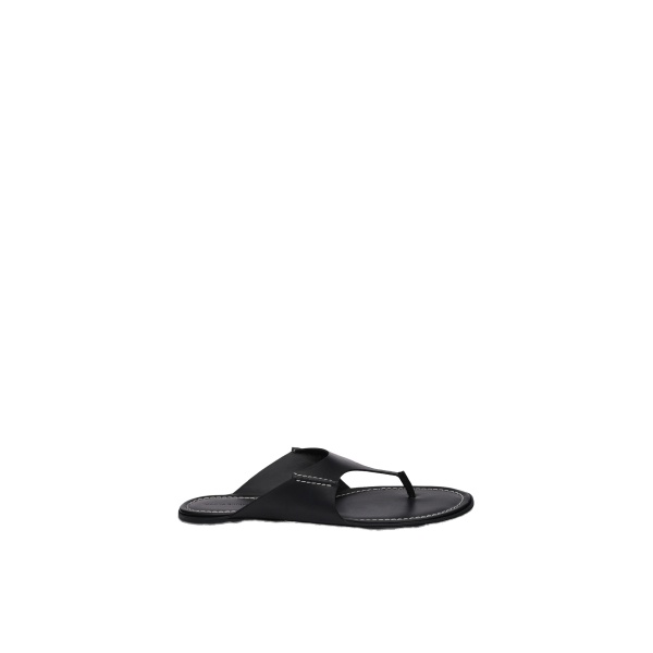 Magda Butrym Leather thong flat sandals in black