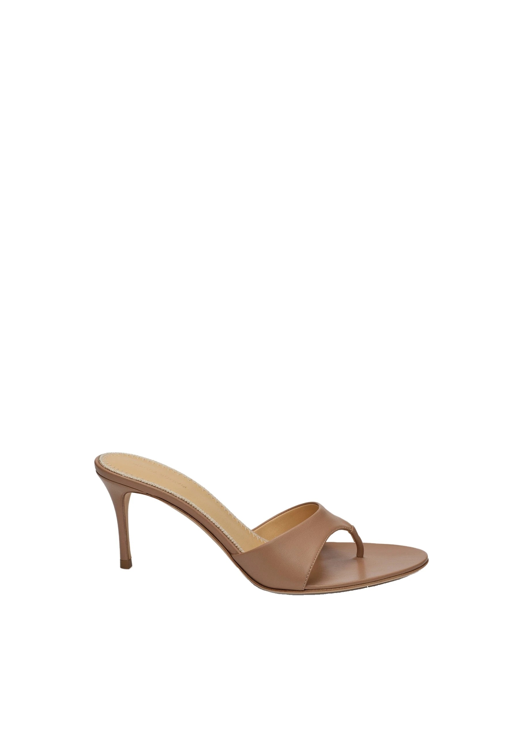 Magda Butrym Leather thong sandals in nude | Luxury Shoes Magda Butrym Leather thong sandals in nude