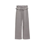 Magda Butrym Low-rise ruffled sweatpants in grey