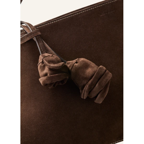 Maya bag in brown suede - Image 4