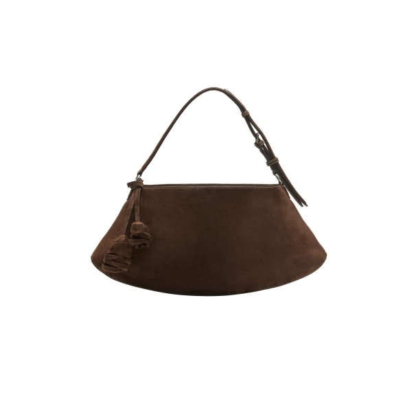 Maya bag in brown suede
