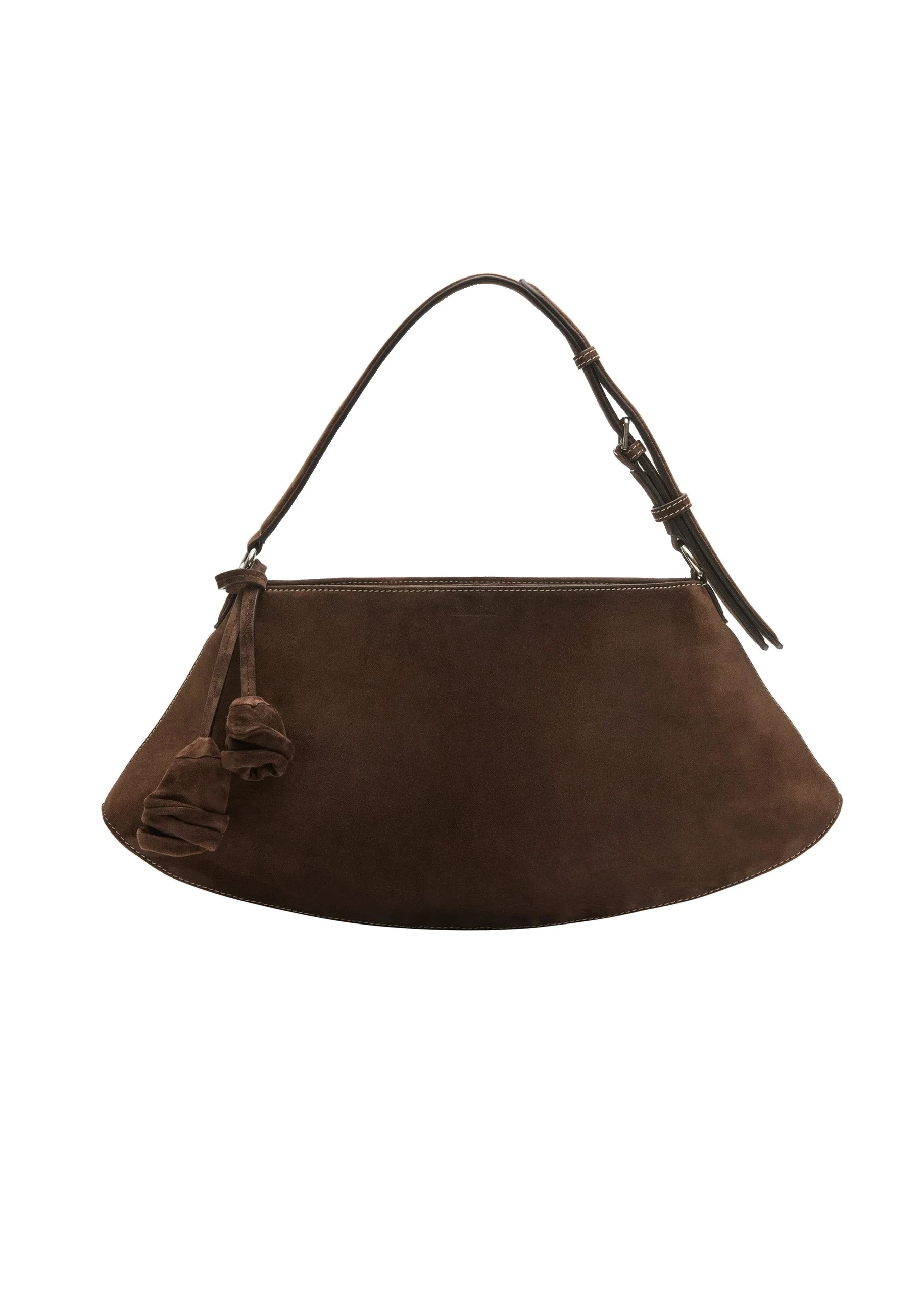 Magda Butrym Maya bag in brown suede | Buy Designer Bags at Luxury Shoes Magda Butrym Maya bag in brown suede