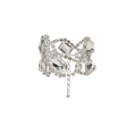 Magda Butrym Mixed-cut crystals bracelet in silver