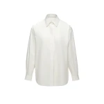 Magda Butrym Monogram silk-cotton shirt in white