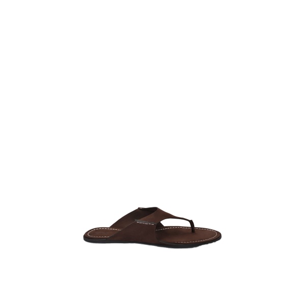 Magda Butrym Nubuk thong flat sandals in brown
