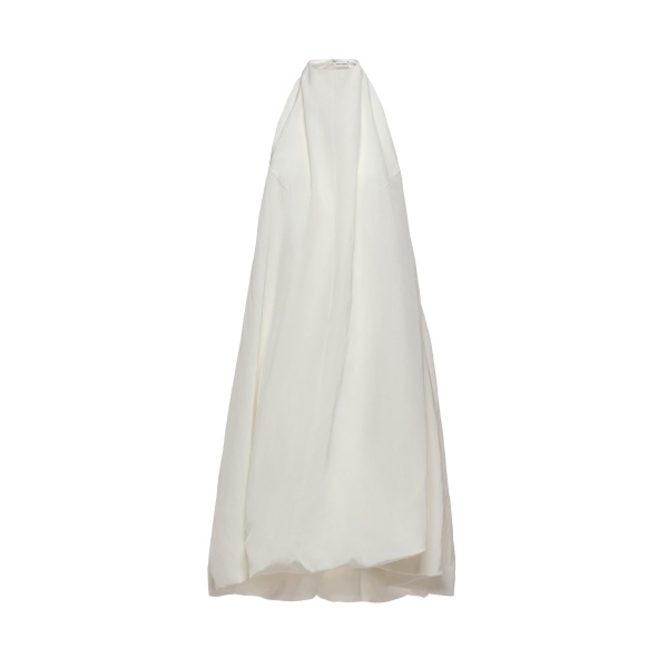 Magda Butrym Open-back halterneck balloon dress in white