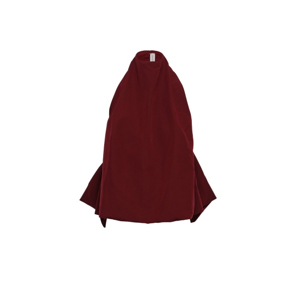 Magda Butrym Open-back halterneck top in burgundy