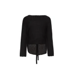 Magda Butrym Open-back mohair blend sweater in black