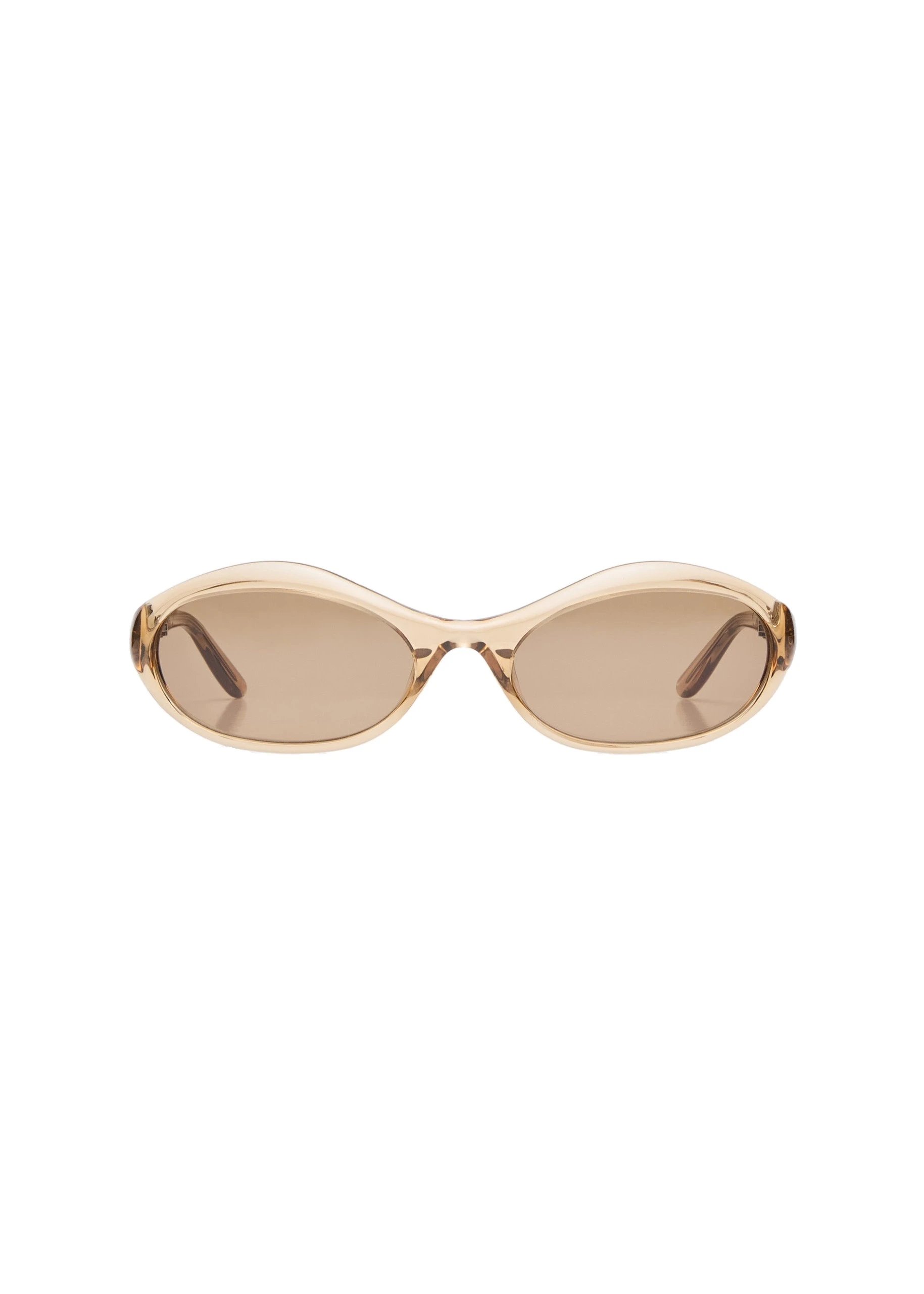 Magda Butrym Oval sunglasses in beige | Luxury Shoes Magda Butrym Oval sunglasses in beige