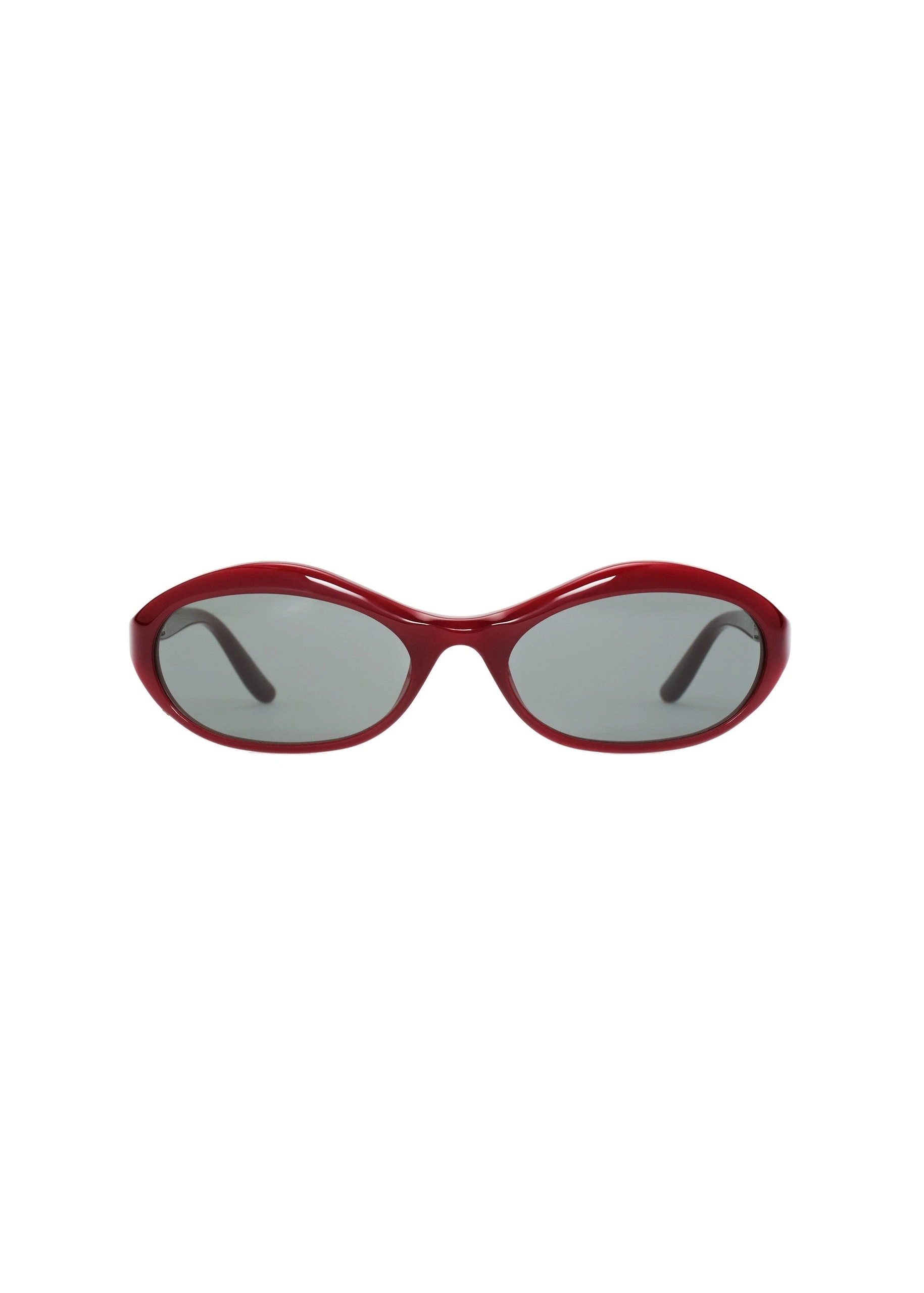 Magda Butrym Oval sunglasses in burgundy | Luxury Shoes Magda Butrym Oval sunglasses in burgundy