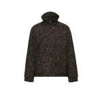 Magda Butrym Padded stand-collar jacket in brown