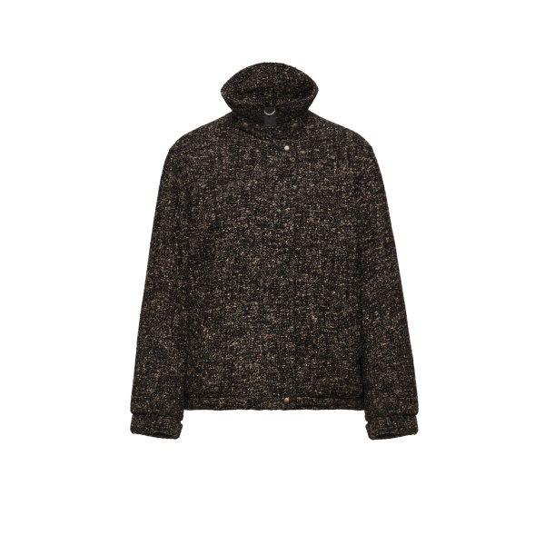 Magda Butrym Padded stand-collar jacket in brown