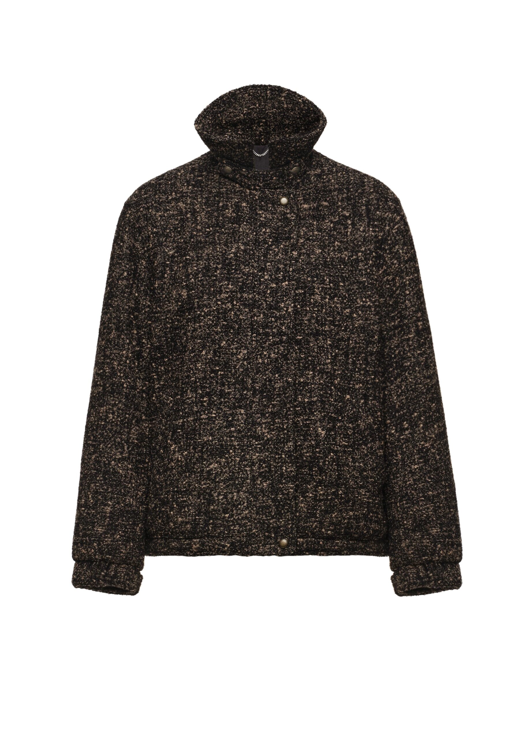 Magda Butrym Padded stand-collar jacket in brown | Jackets at Luxury Shoes Magda Butrym Padded stand-collar jacket in brown