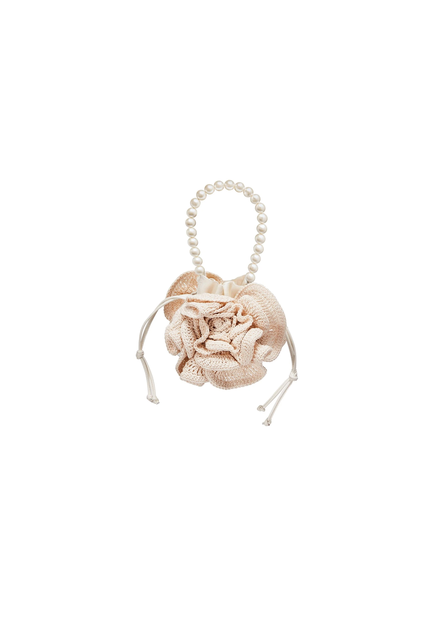 Magda Butrym Pearl Magda bag in cream crochet | Luxury Shoes Magda Butrym Pearl Magda bag in cream crochet