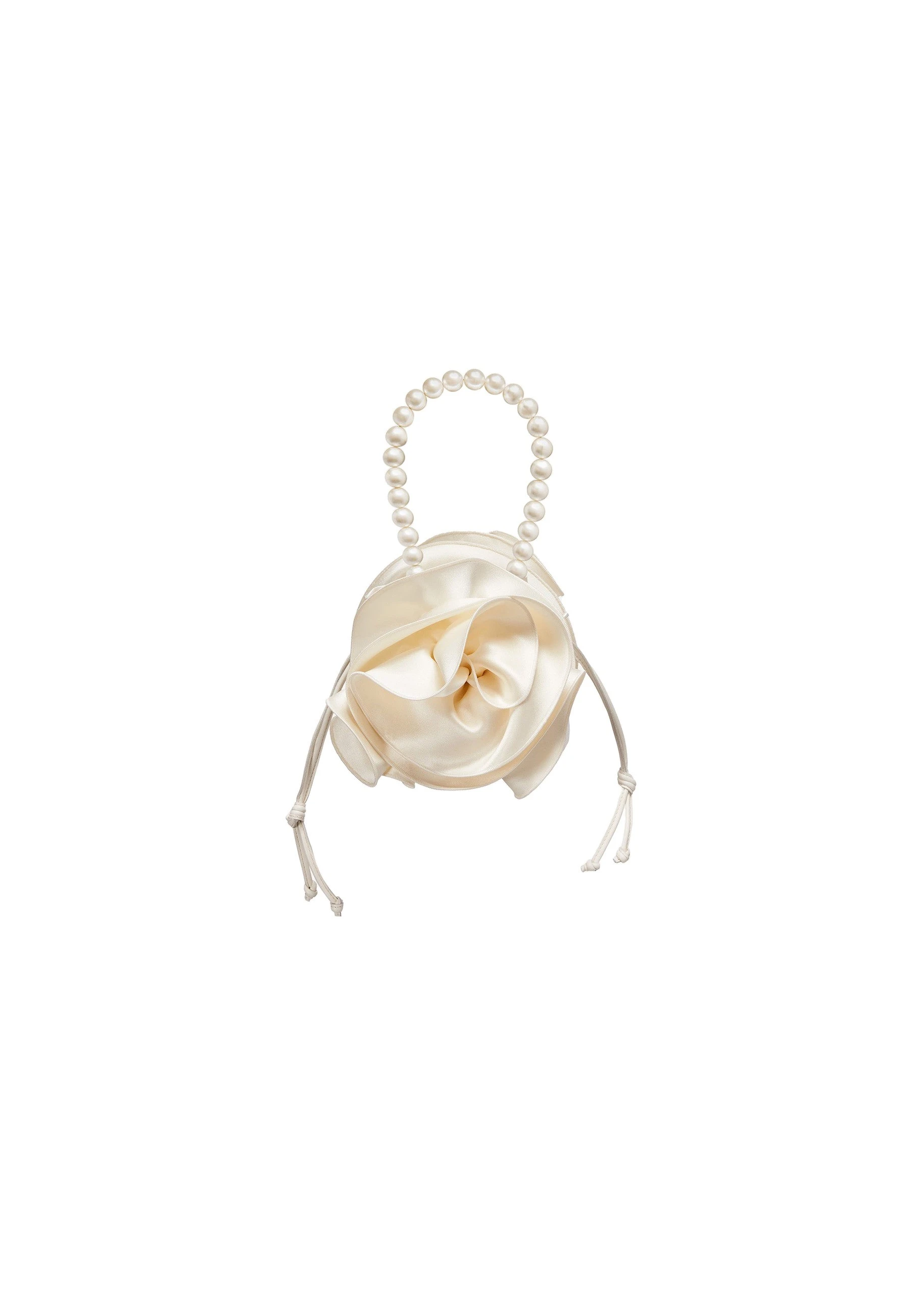Magda Butrym Pearl Magda bag in cream satin | Luxury Shoes Magda Butrym Pearl Magda bag in cream satin