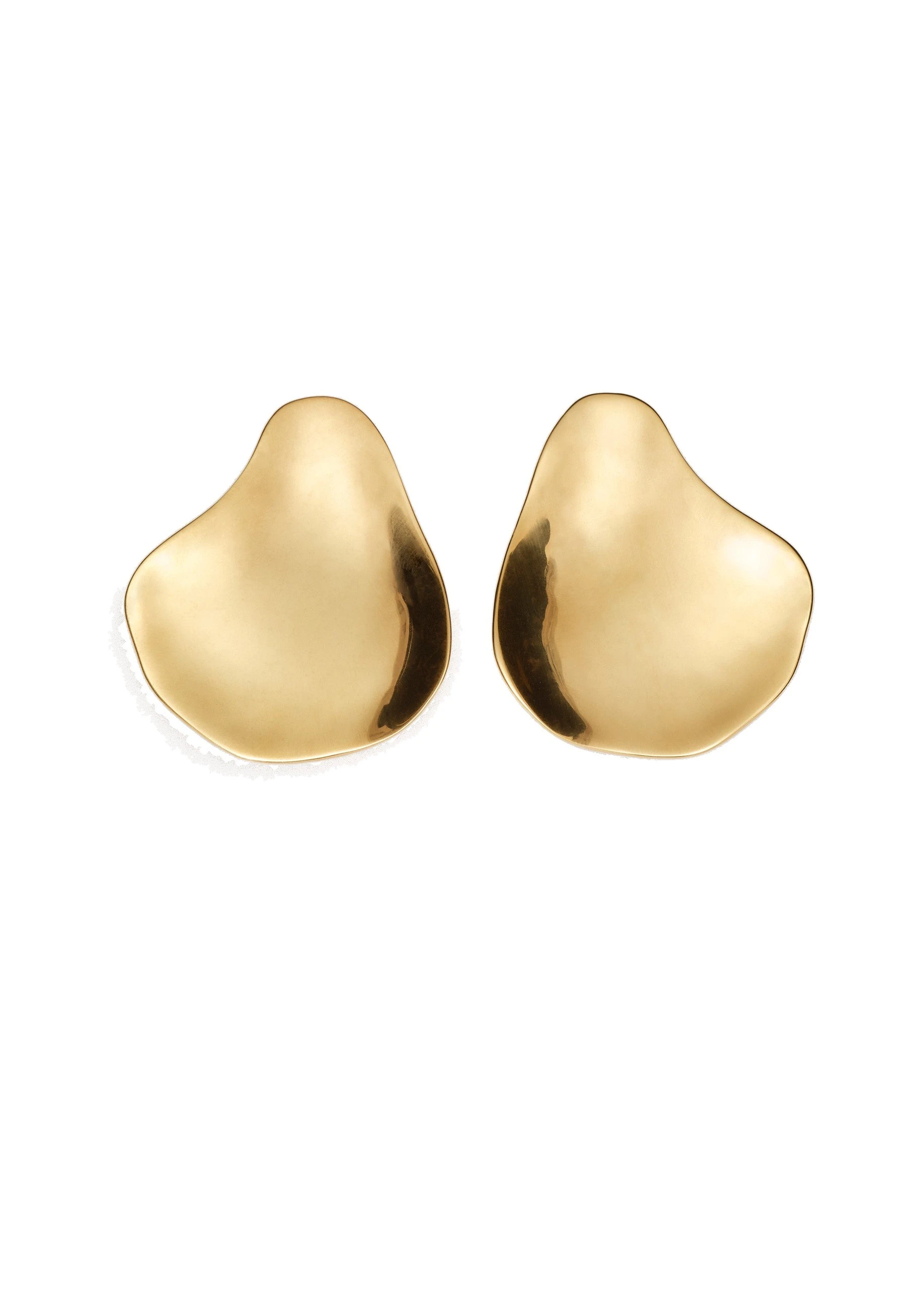 Magda Butrym Petal stud earrings in gold | Luxury Shoes Magda Butrym Petal stud earrings in gold