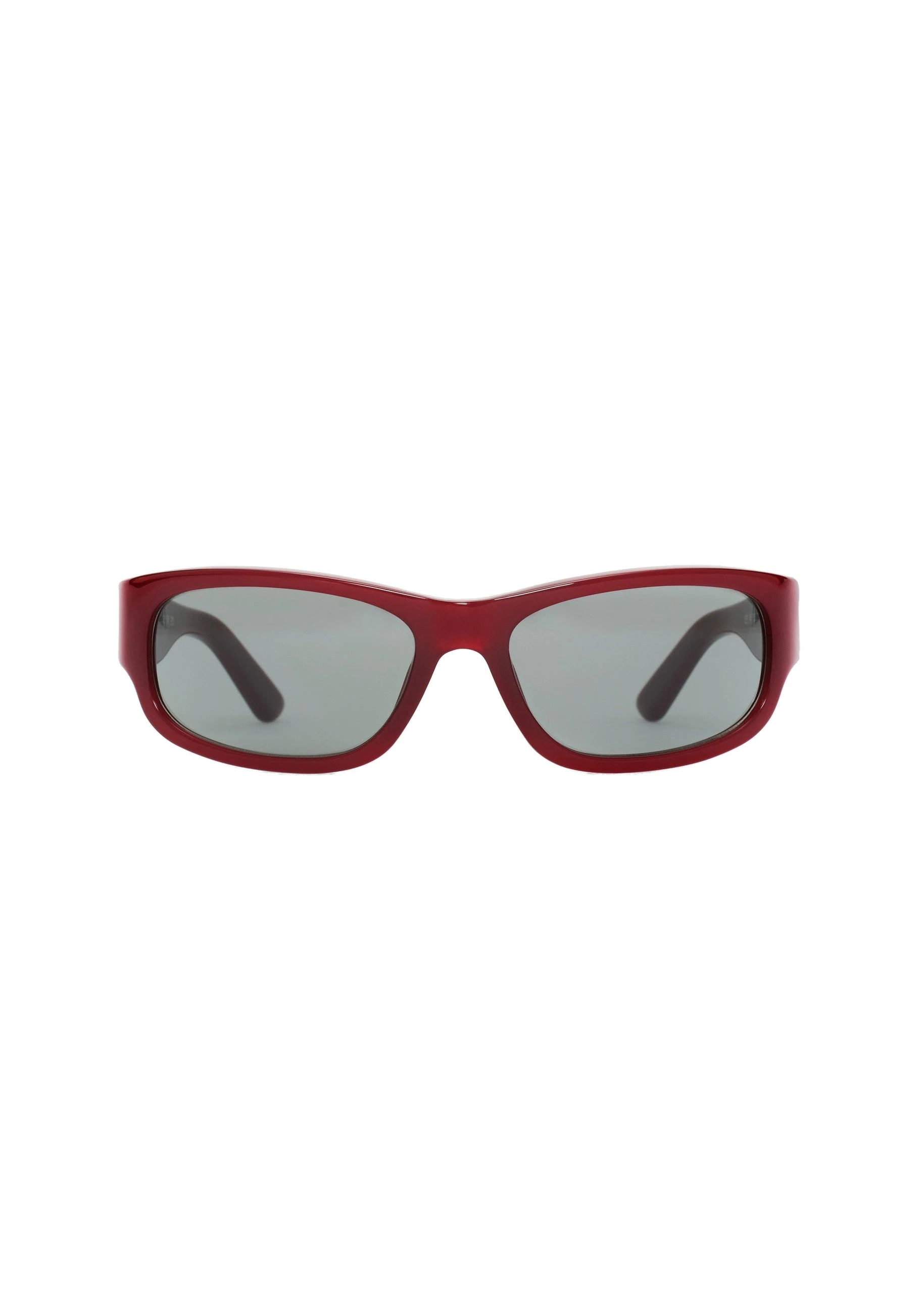 Magda Butrym Rectangular sunglasses in burgundy | Luxury Shoes Magda Butrym Rectangular sunglasses in burgundy