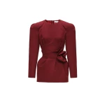 Magda Butrym Rose waist mini dress in red