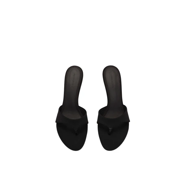 Scuba thong sandals in black - Image 3