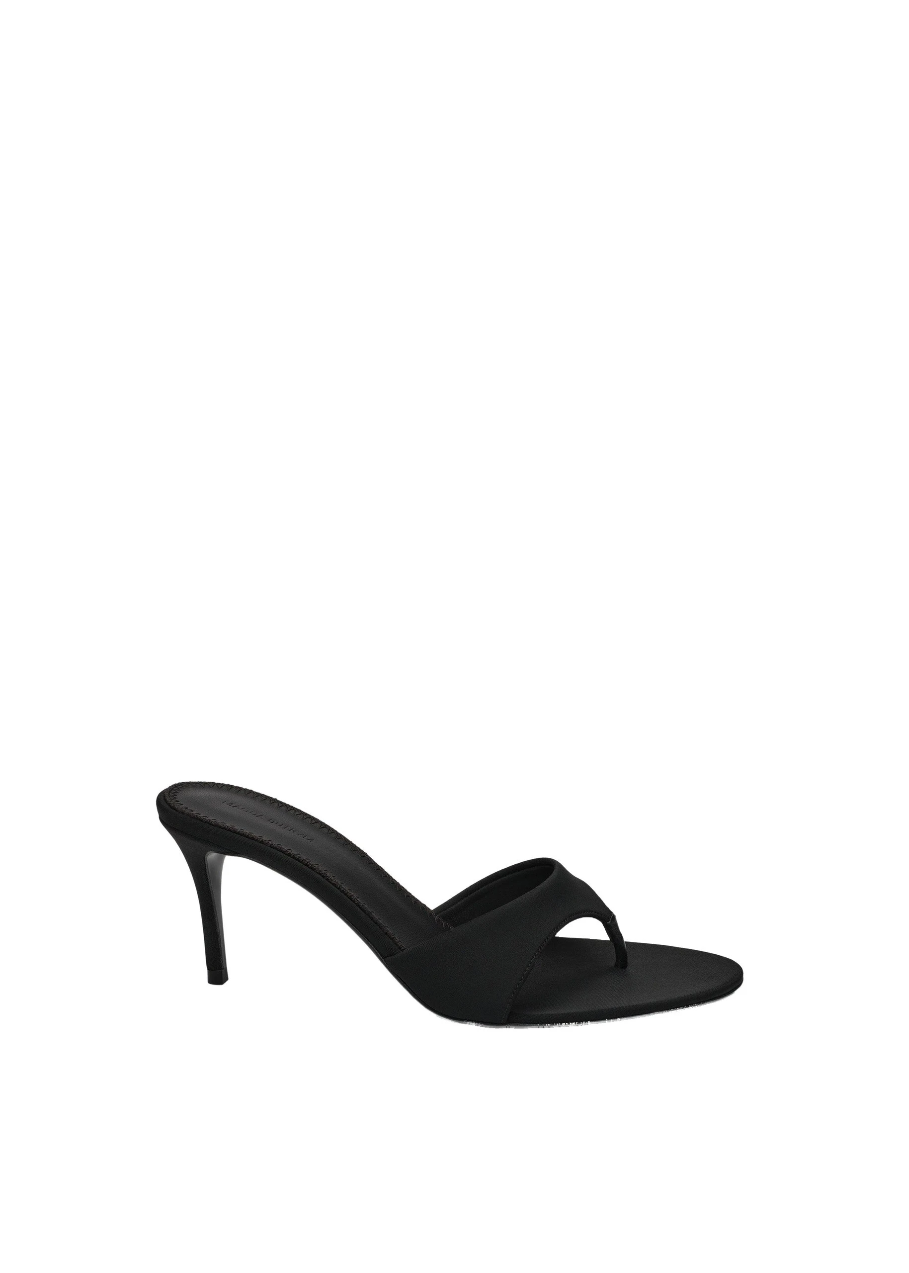 Magda Butrym Scuba thong sandals in black | Luxury Shoes Magda Butrym Scuba thong sandals in black