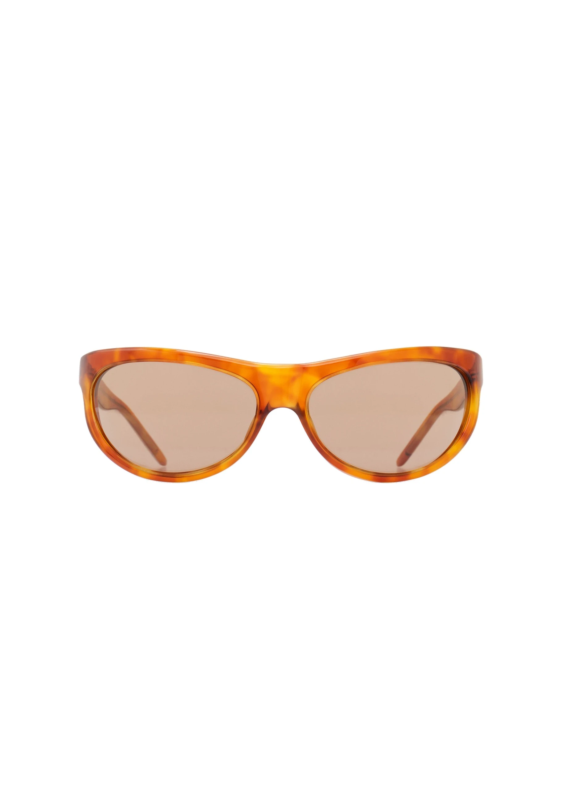 Magda Butrym Semi-round sunglasses in amber | Luxury Shoes Magda Butrym Semi-round sunglasses in amber