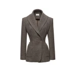 Magda Butrym Shawl-collar tailored blazer in grey