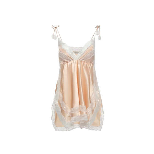 Magda Butrym Silk lace-trim camisole in peach