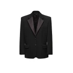 Magda Butrym Single-breasted tuxedo blazer in black