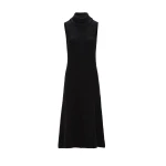 Magda Butrym Sleeveless knit turtleneck dress in black