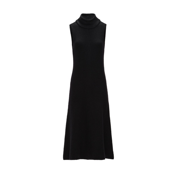 Magda Butrym Sleeveless knit turtleneck dress in black
