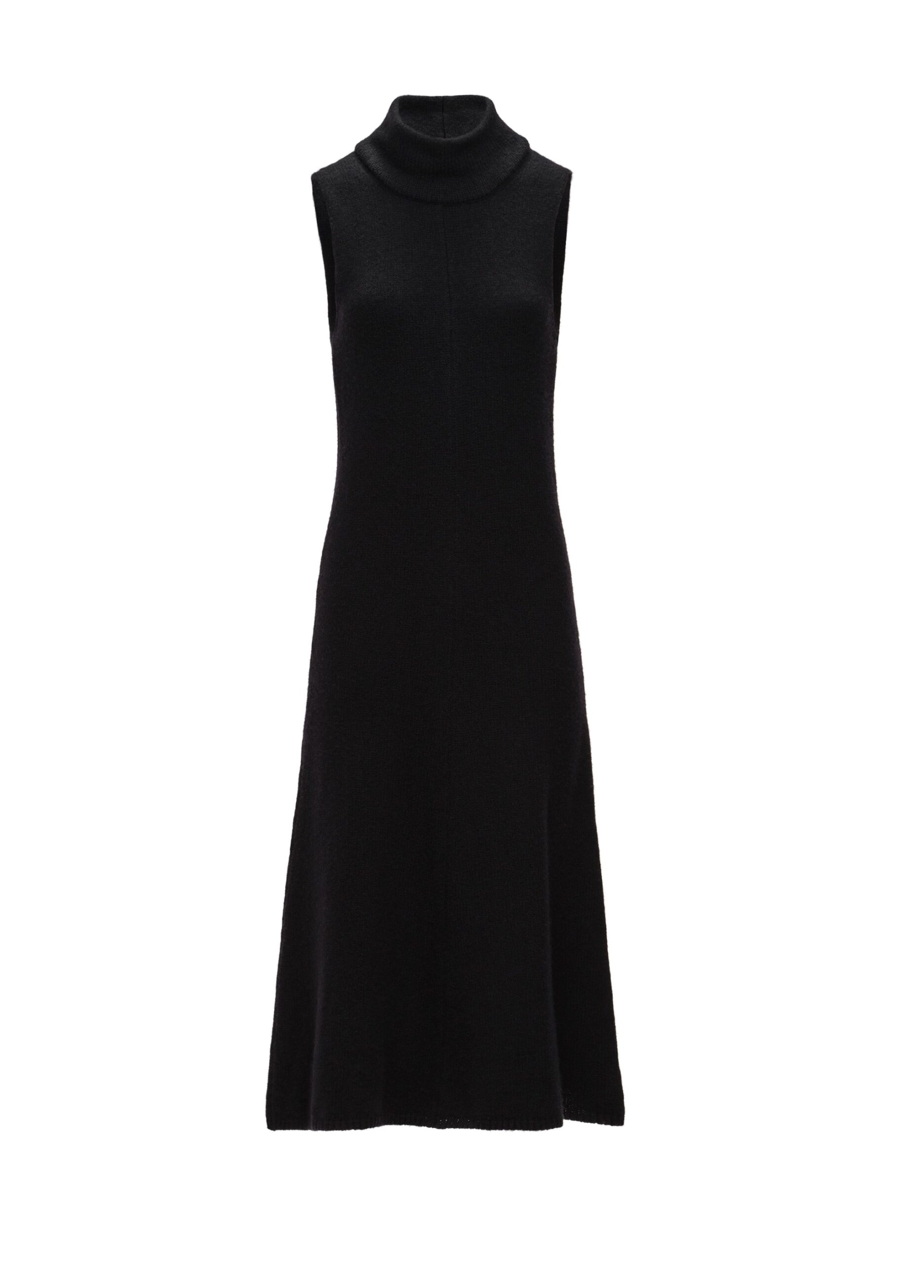 Magda Butrym Sleeveless knit turtleneck dress in black | Luxury Shoes Magda Butrym Sleeveless knit turtleneck dress in black