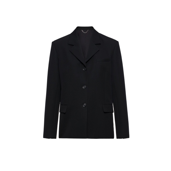 Magda Butrym Straight-cut wool blazer in black