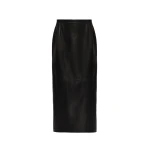 Magda Butrym Straight leather skirt in black