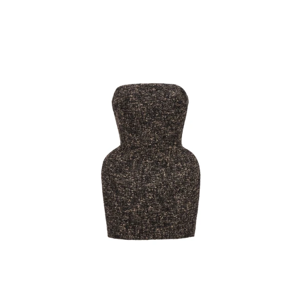 Magda Butrym Strapless mini dress in brown