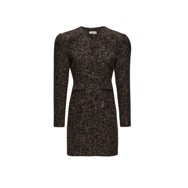 Magda Butrym Tailored bouclé dress in brown