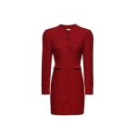 Magda Butrym Tailored bouclé dress in red