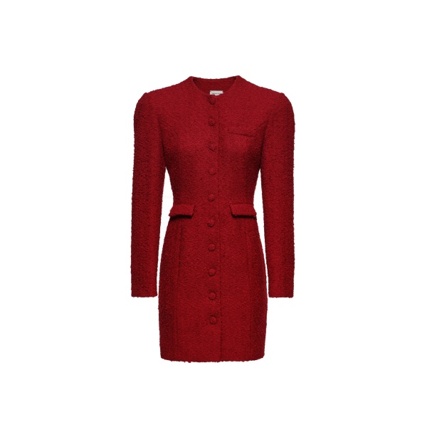 Magda Butrym Tailored bouclé dress in red