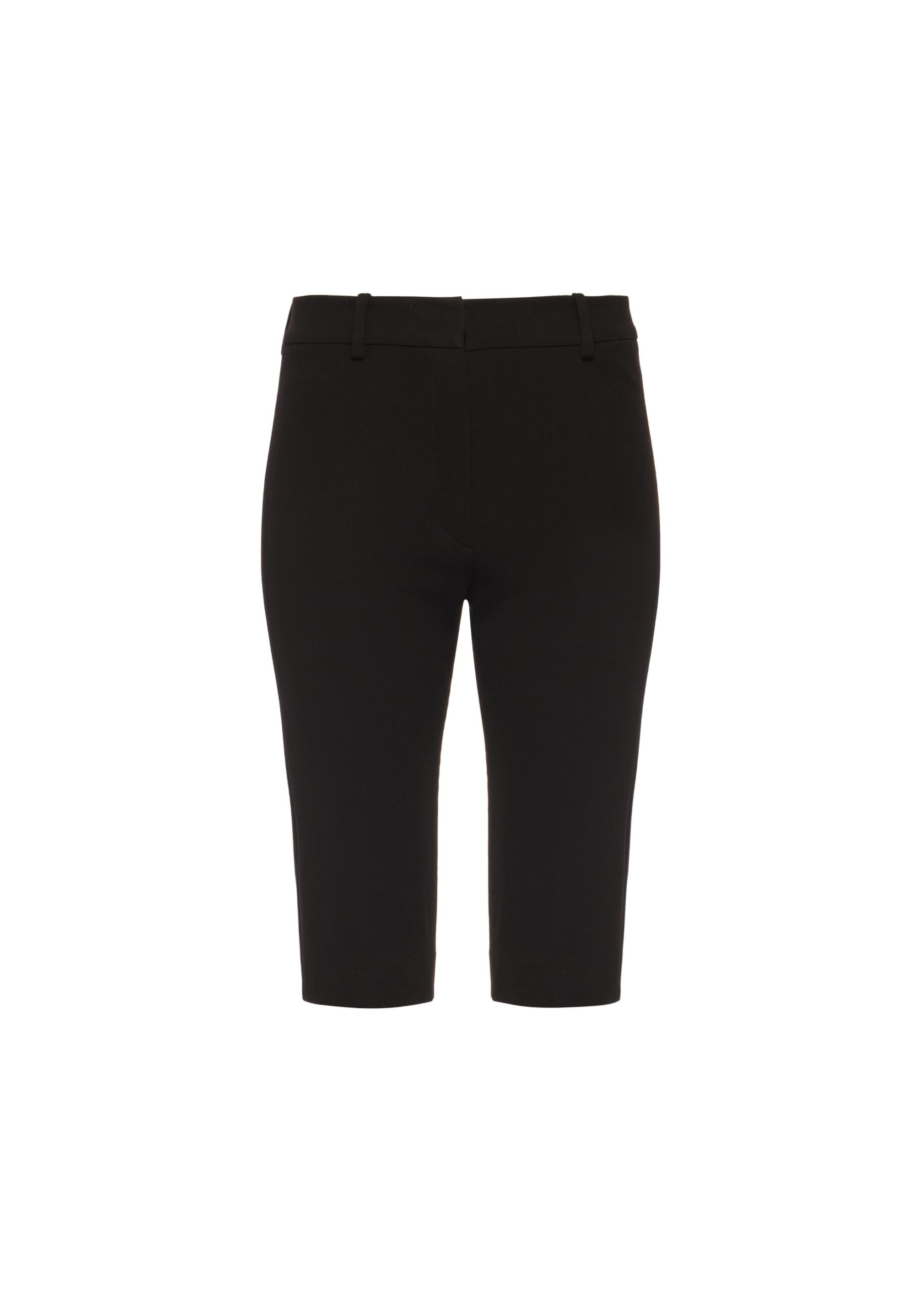 Magda Butrym Tailored knee-length fitted pants in black | Luxury Shoes Magda Butrym Tailored knee-length fitted pants in black