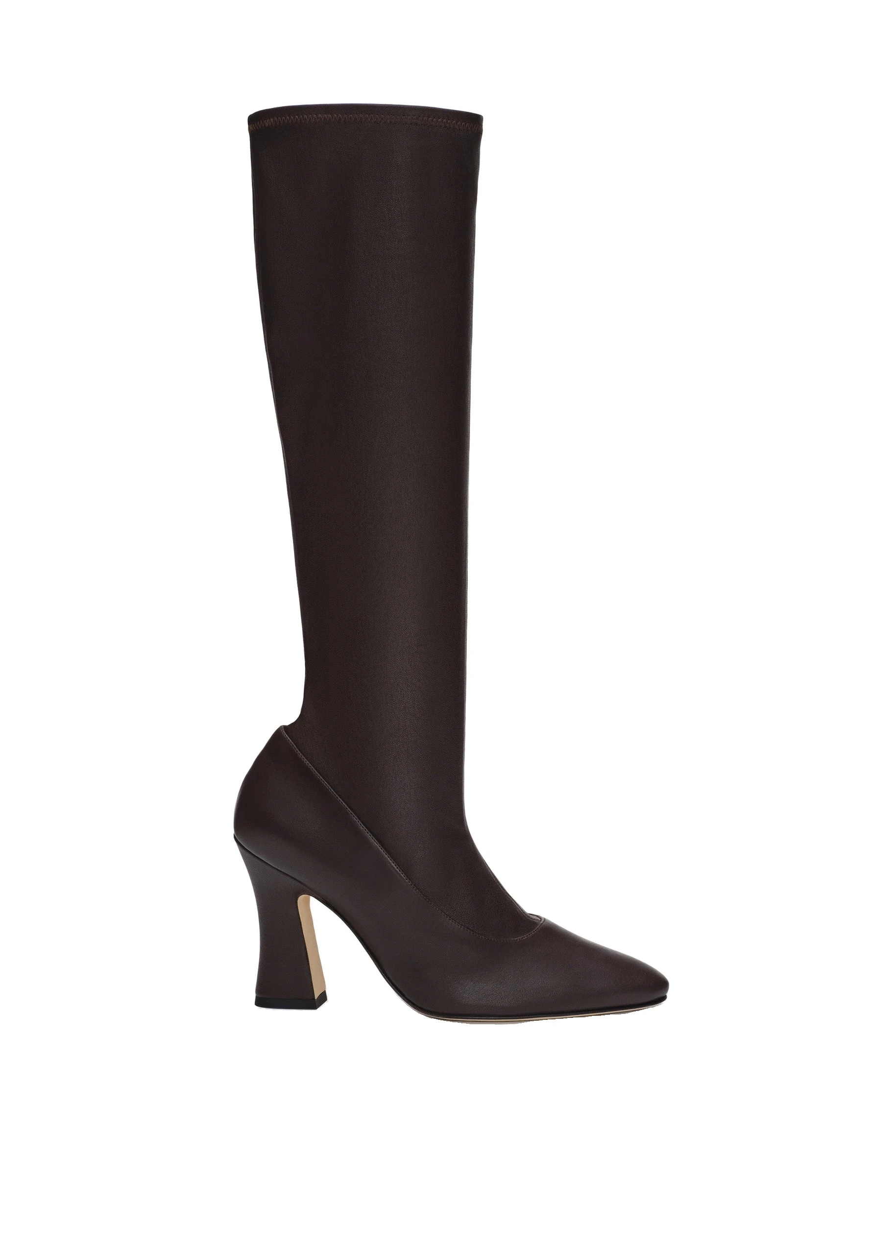 Magda Butrym Thick heel leather boots in brown | Luxury Shoes Magda Butrym Thick heel leather boots in brown