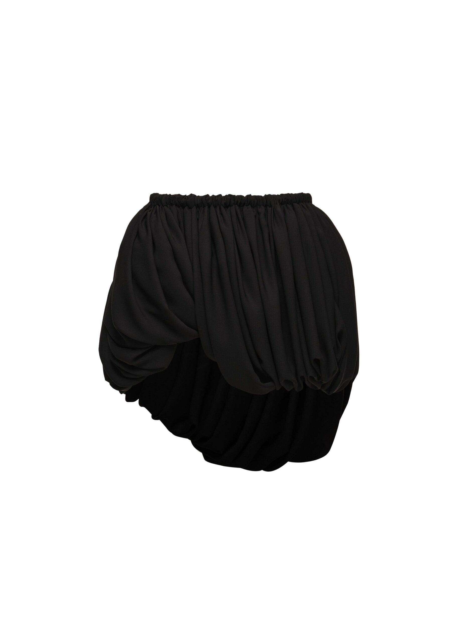 Magda Butrym Twisted bubble mini skirt in black | Skirts at Luxury Shoes Magda Butrym Twisted bubble mini skirt in black