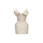 Magda Butrym V-neck corset mini dress in cream