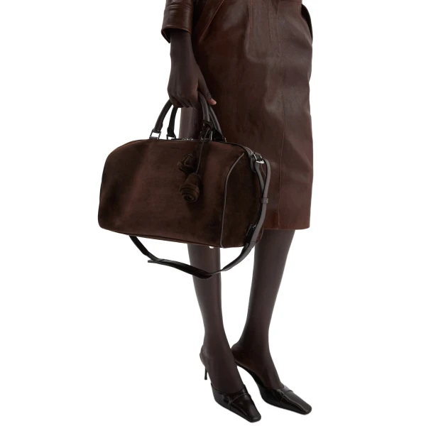 Varsovia bag in brown suede - Image 6