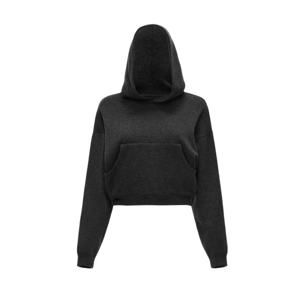 Magda Butrym Wool and cotton hoodie in grey