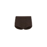 Magda Butrym Wool knit shorts in dark brown