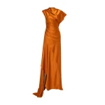 Marmar Halim Asymmetrical Satin Dress