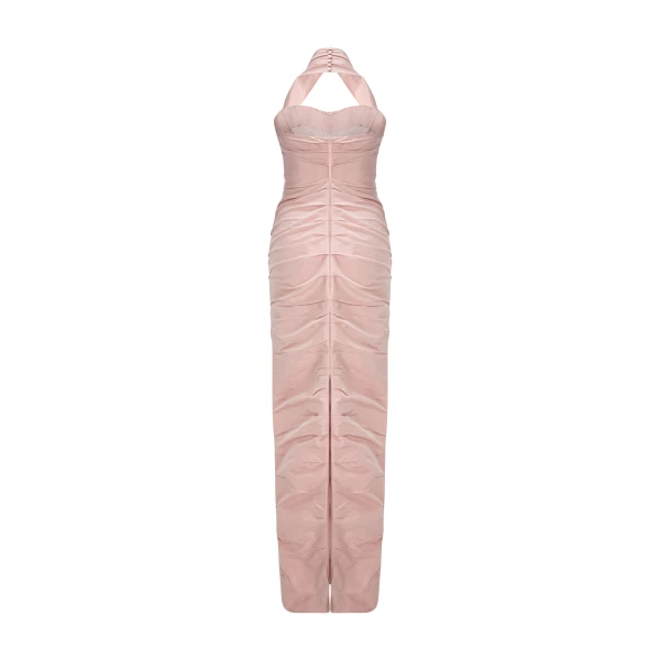 pink taffeta dress